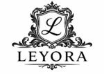 elegant leyora logo with baroque emblem